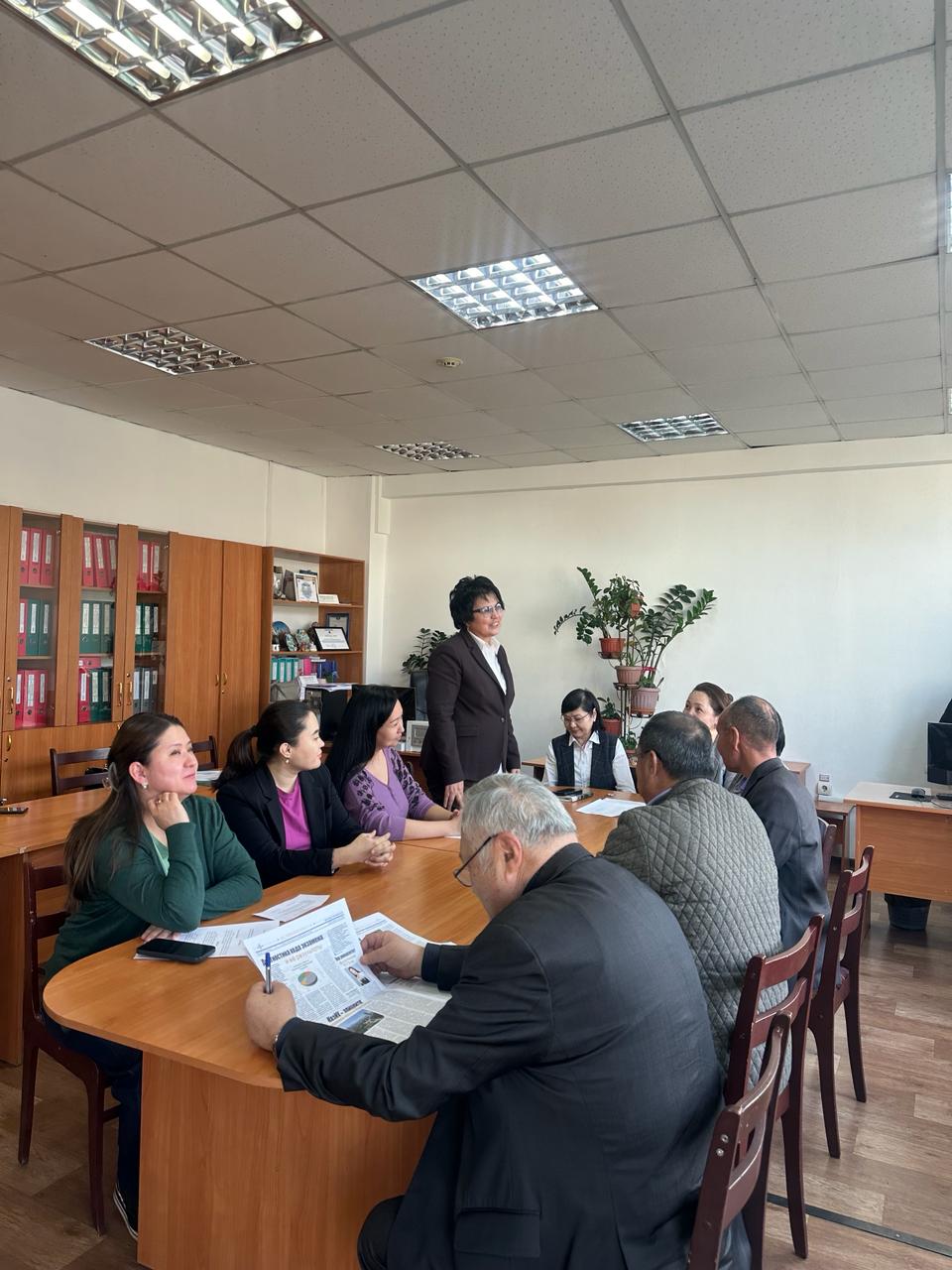 Meeting with M.A. Rakhimova, Doctor of Law, Professor of the Department of International Law and Human Rights of Tashkent State Law University.